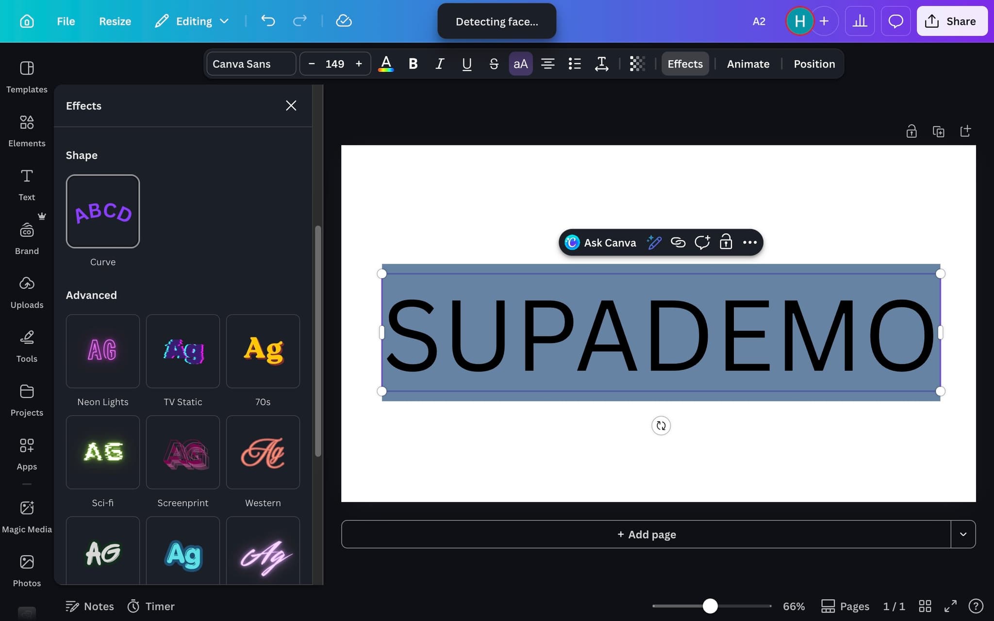 Open the Effects panel
