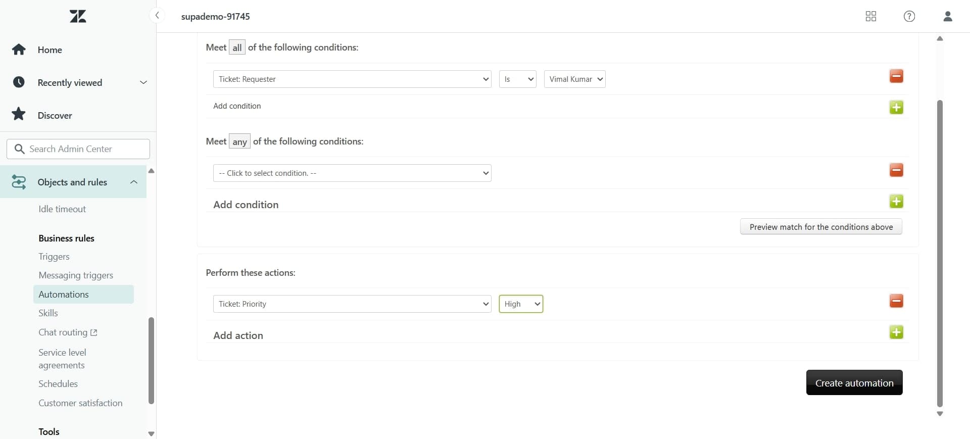 Enable and activate the automation