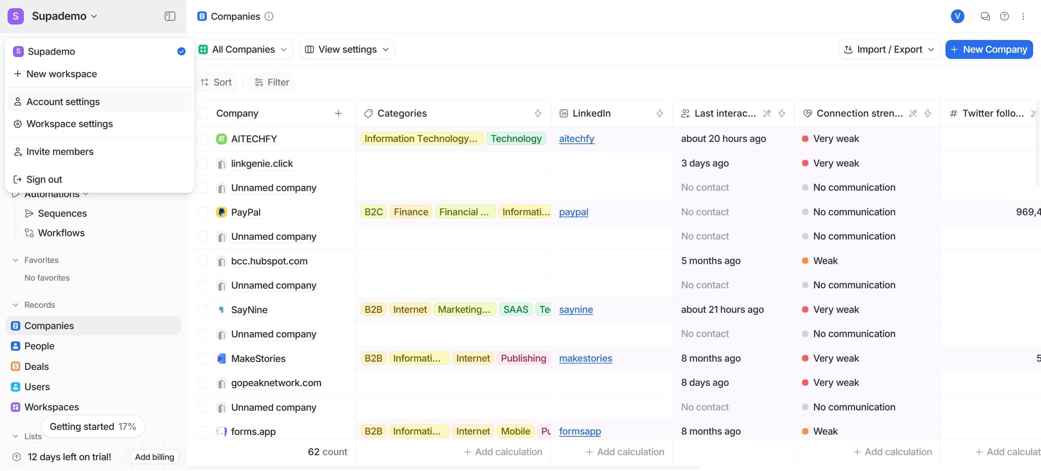 Authorize Attio access