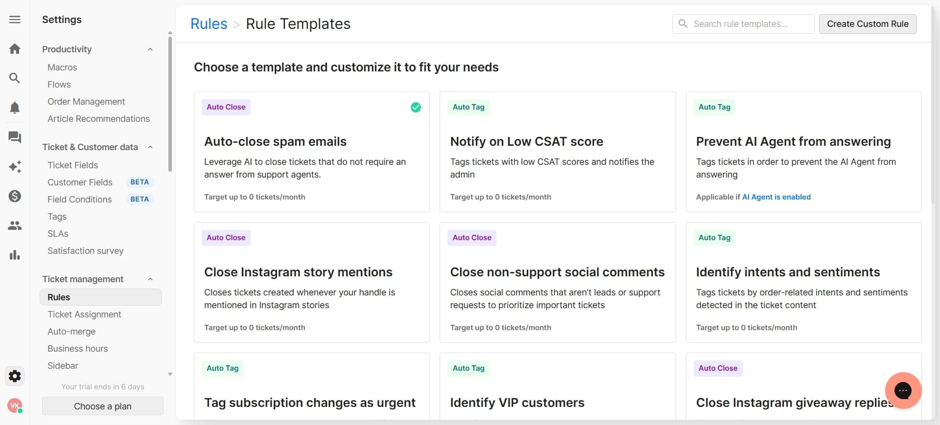 Configure retention policies