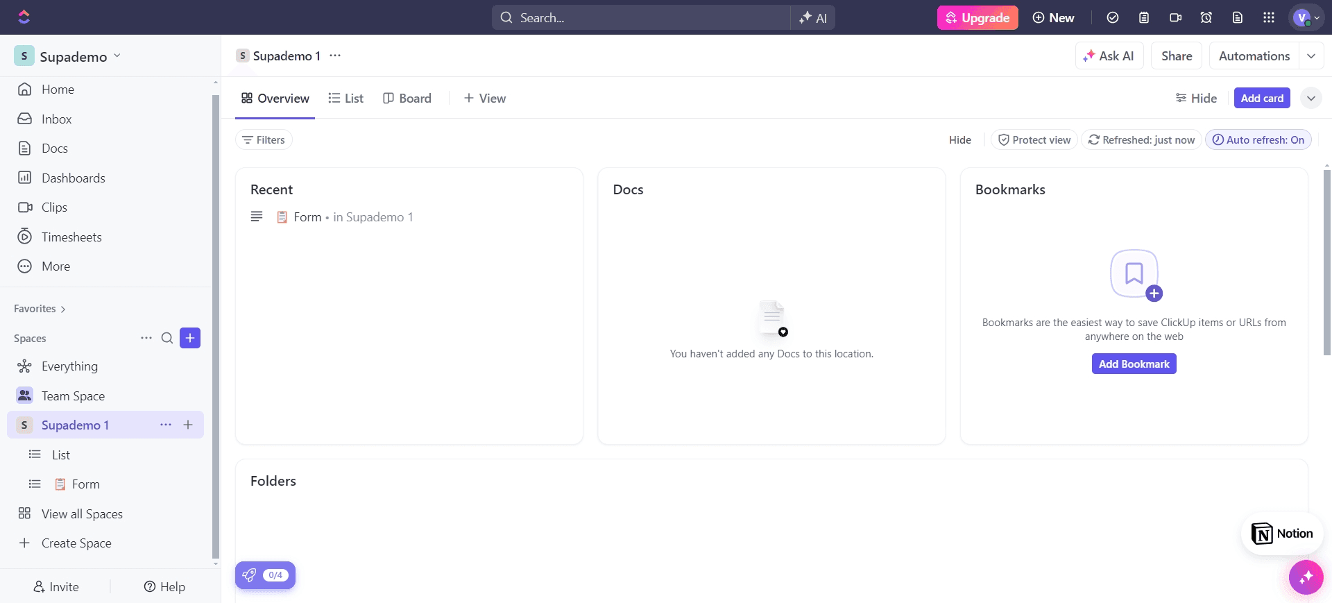 Access the form creation interface