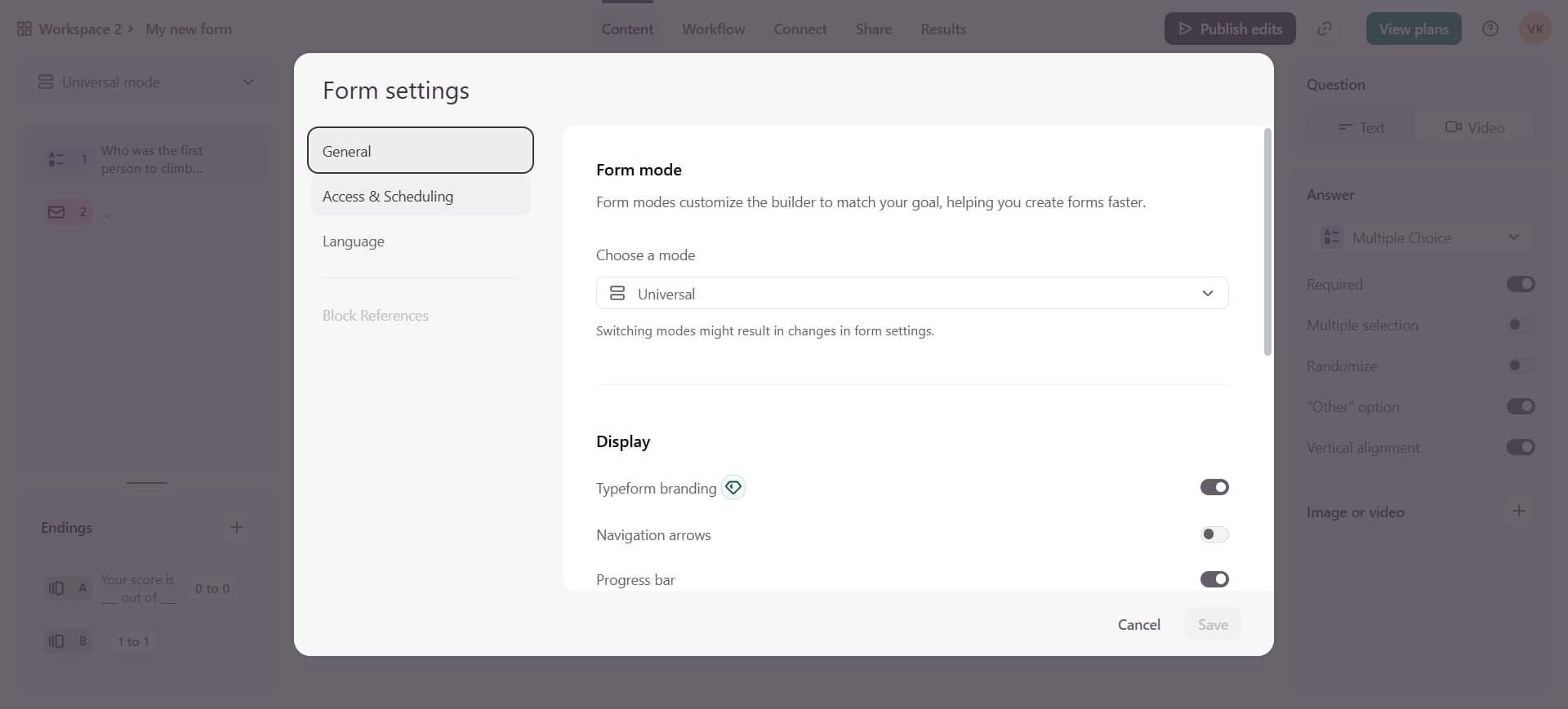 Enable response limits