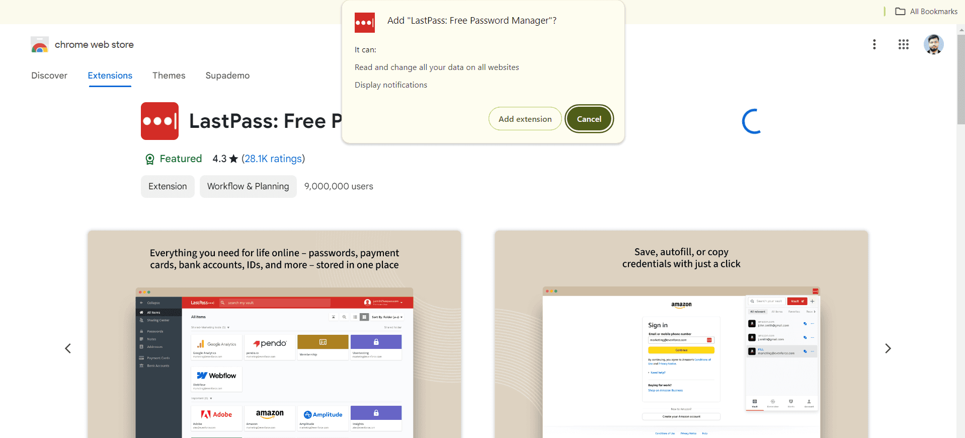 Sign in to your LastPass account