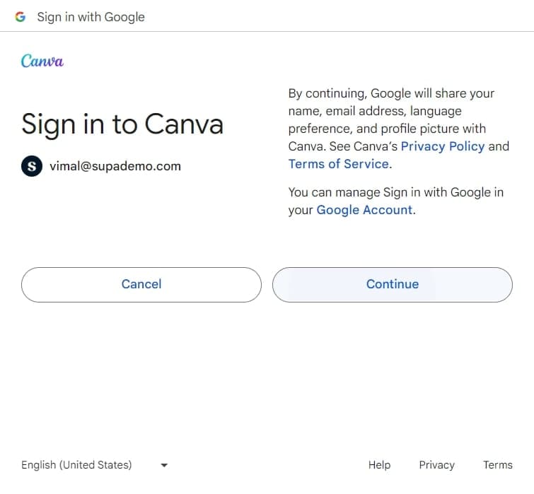 Authorize the connection