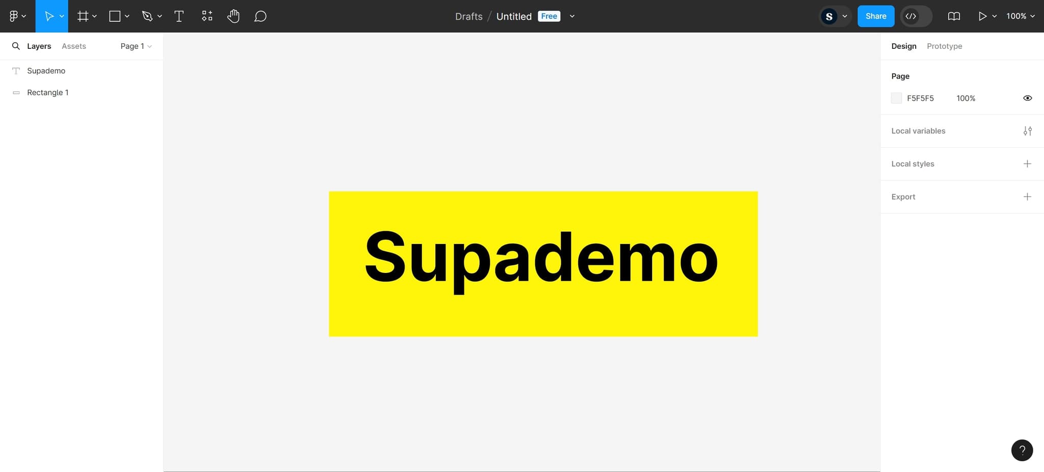 Click on the ungroup command