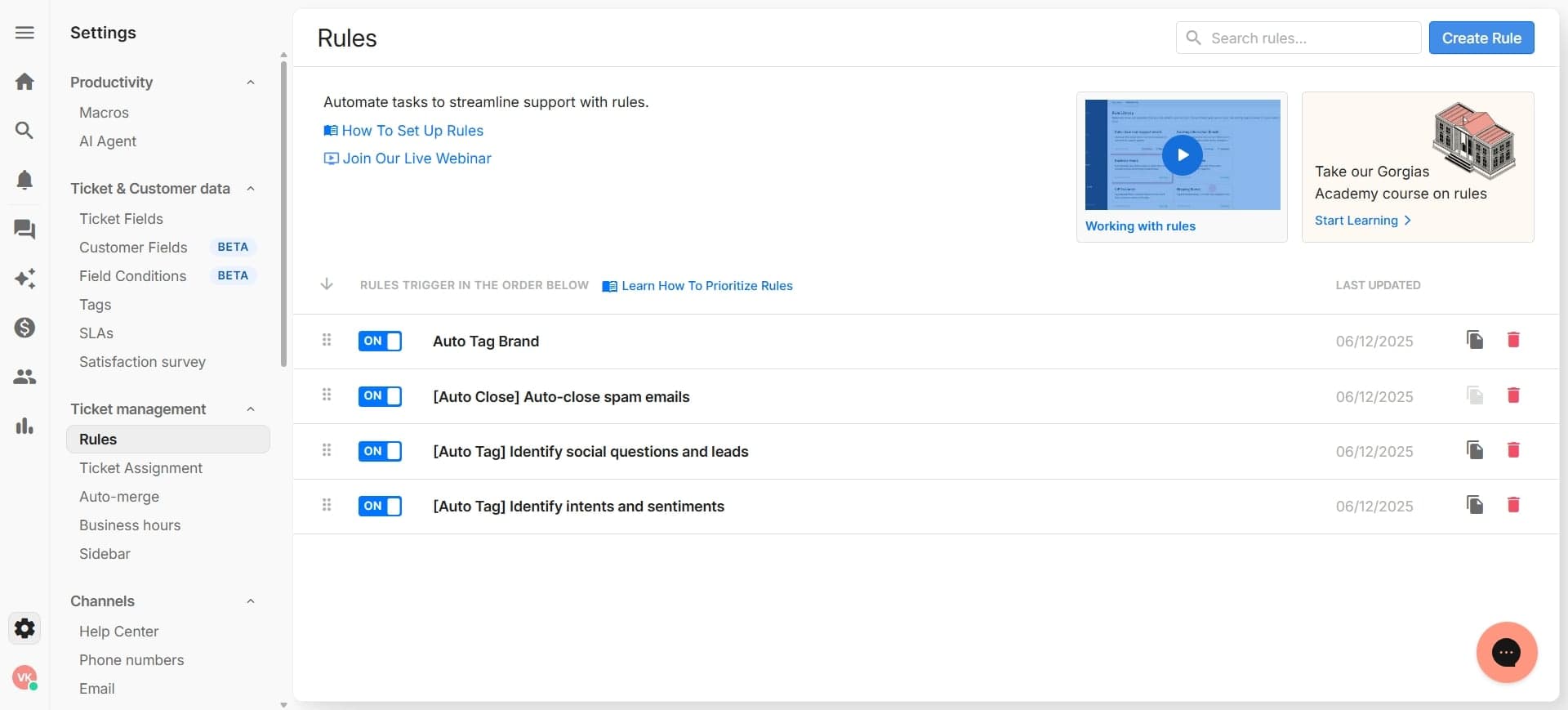 Create brand-specific tag categories