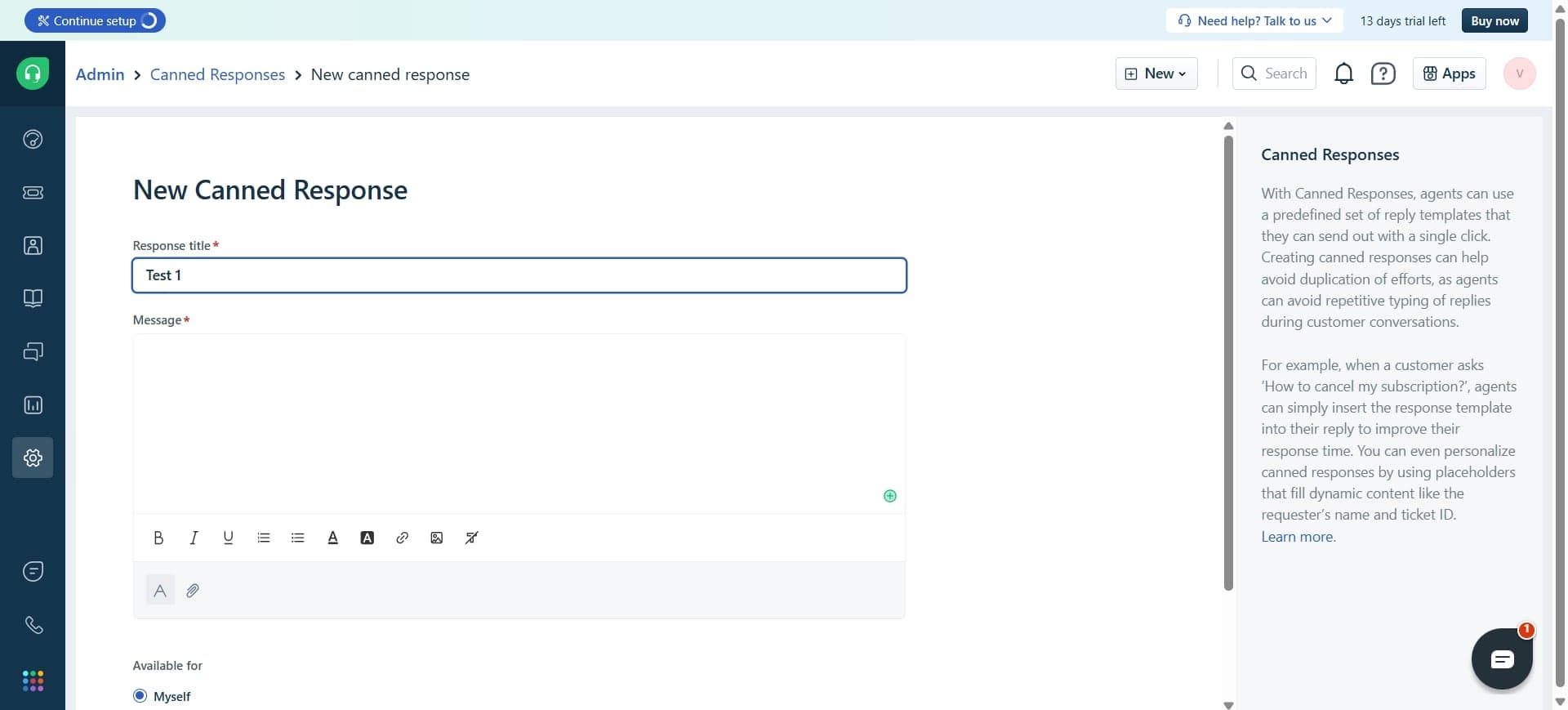Add personalization variables