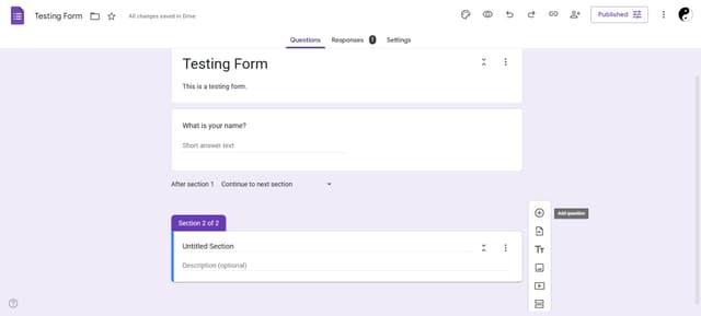 How to Add Sections to Google Forms | Tutorial