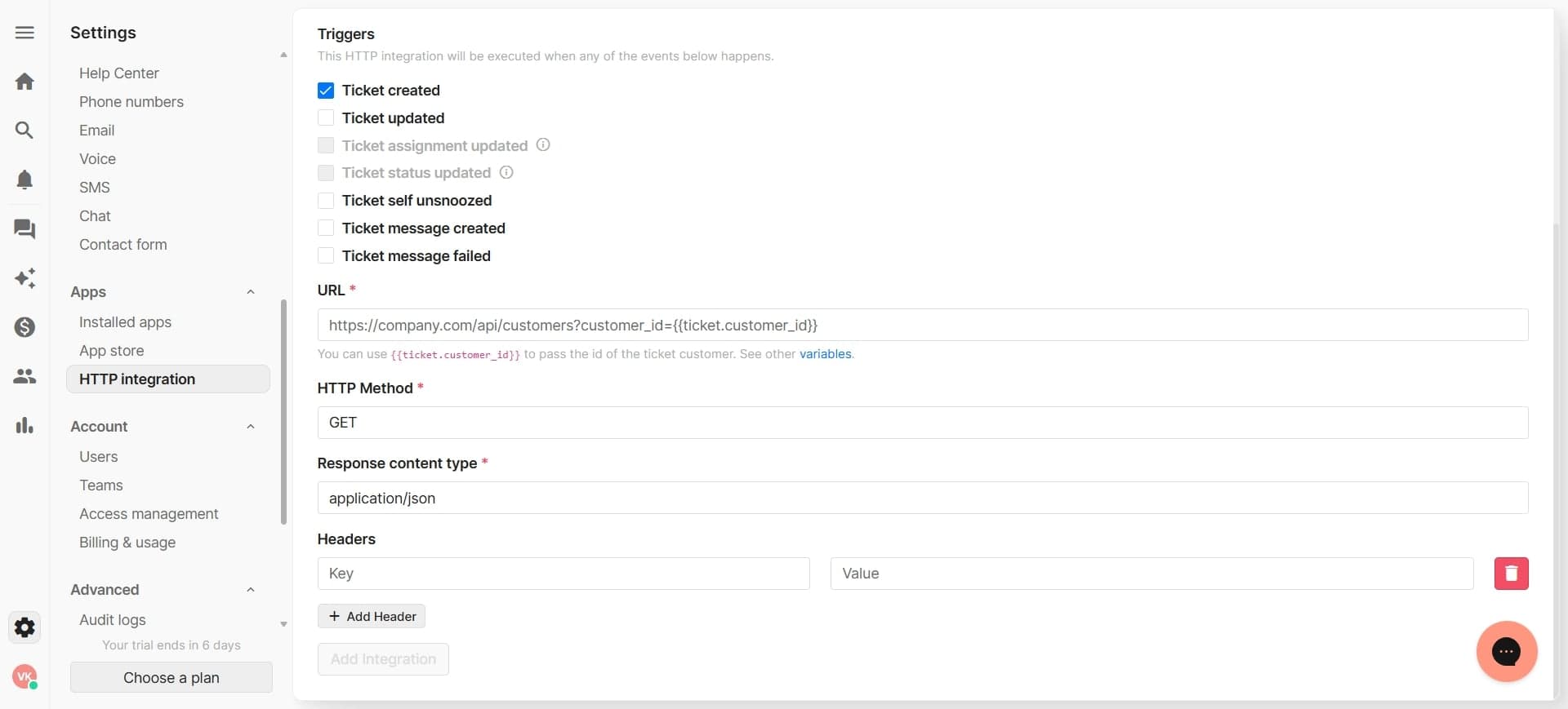 Enable and deploy the integration