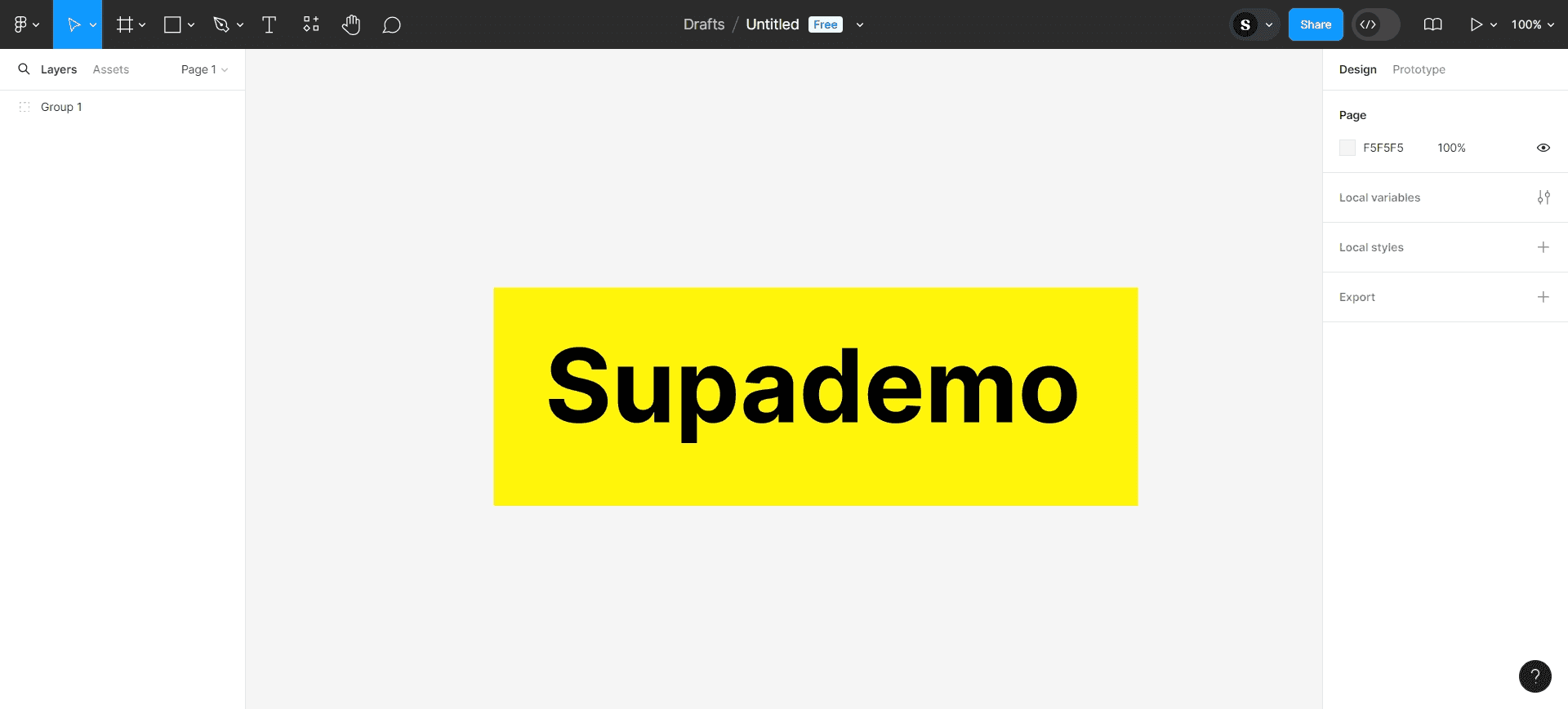 Complete button creation