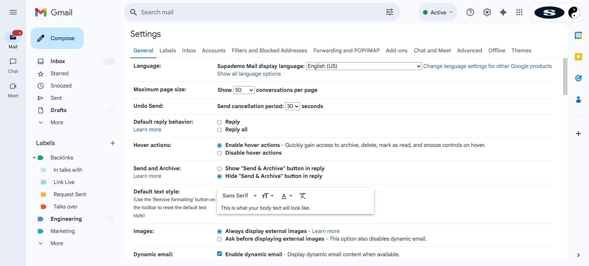 Specify which emails to forward