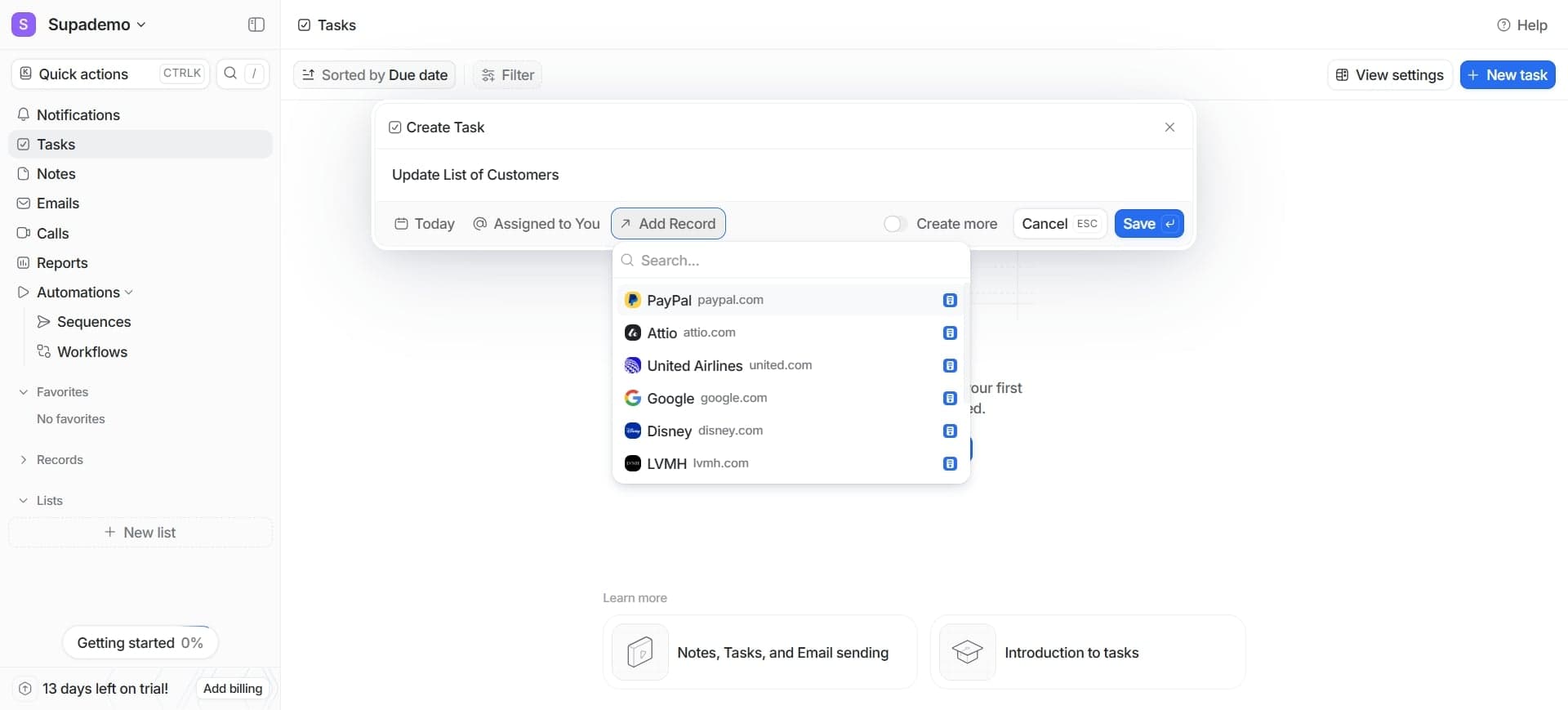 Configure relationship cardinality