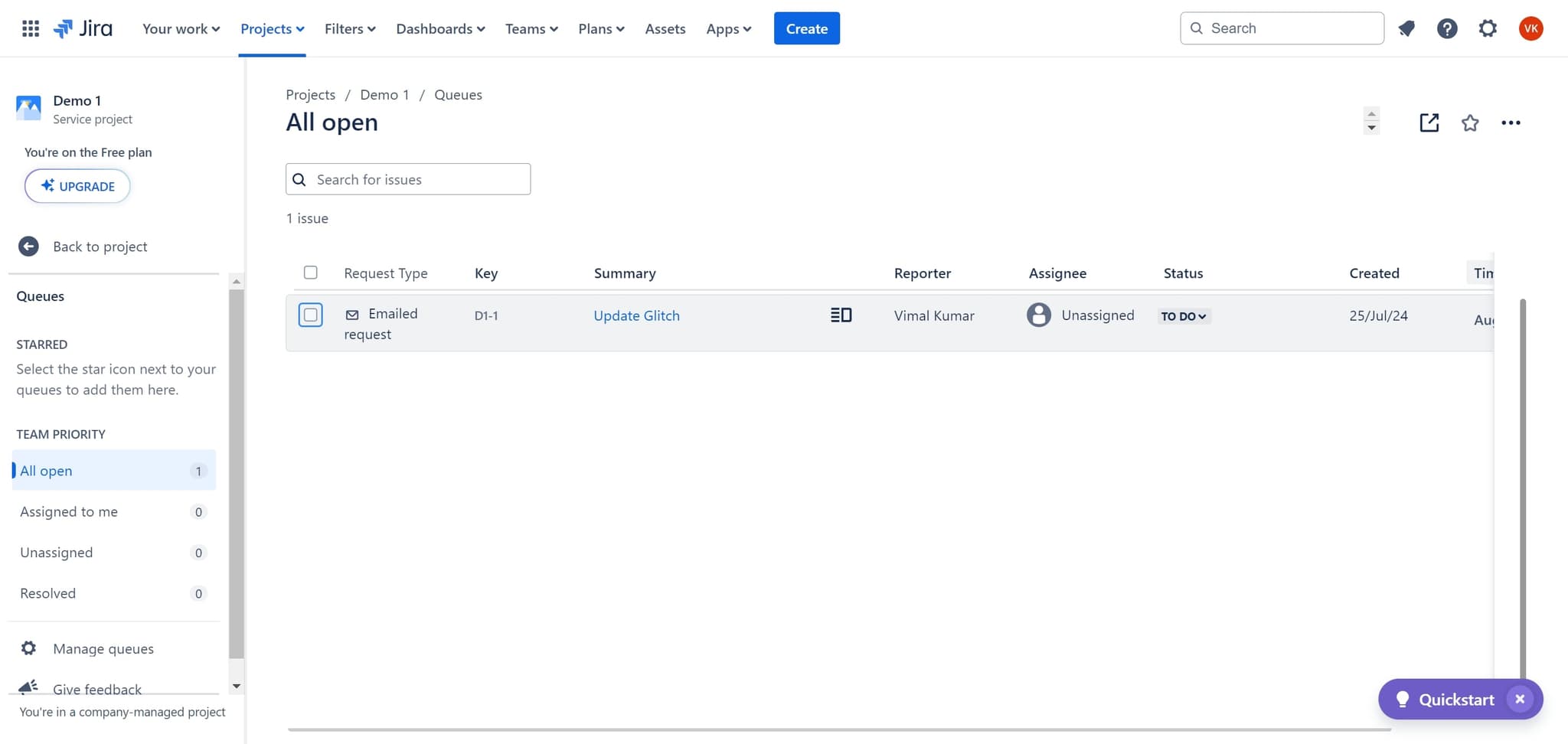Select the ticket element