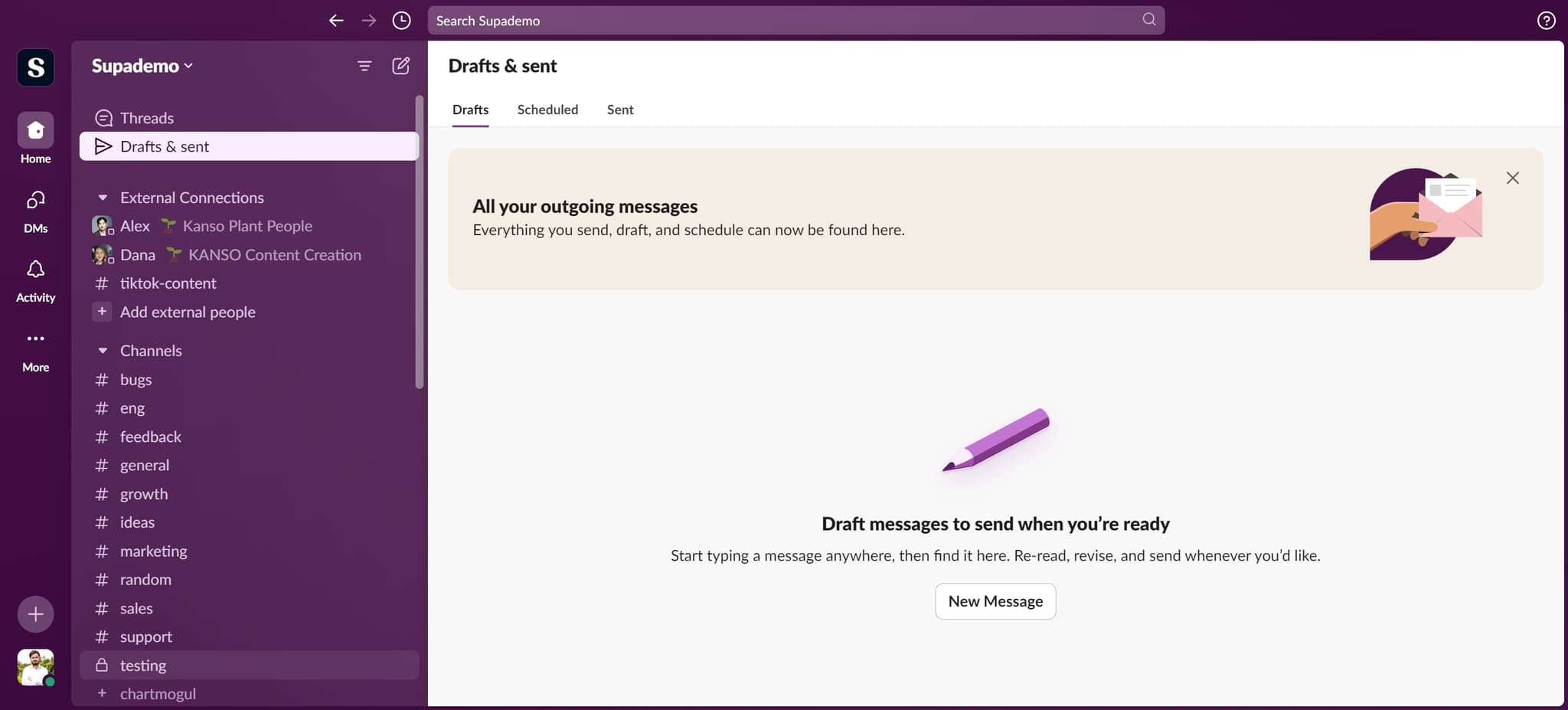 Access the management panel