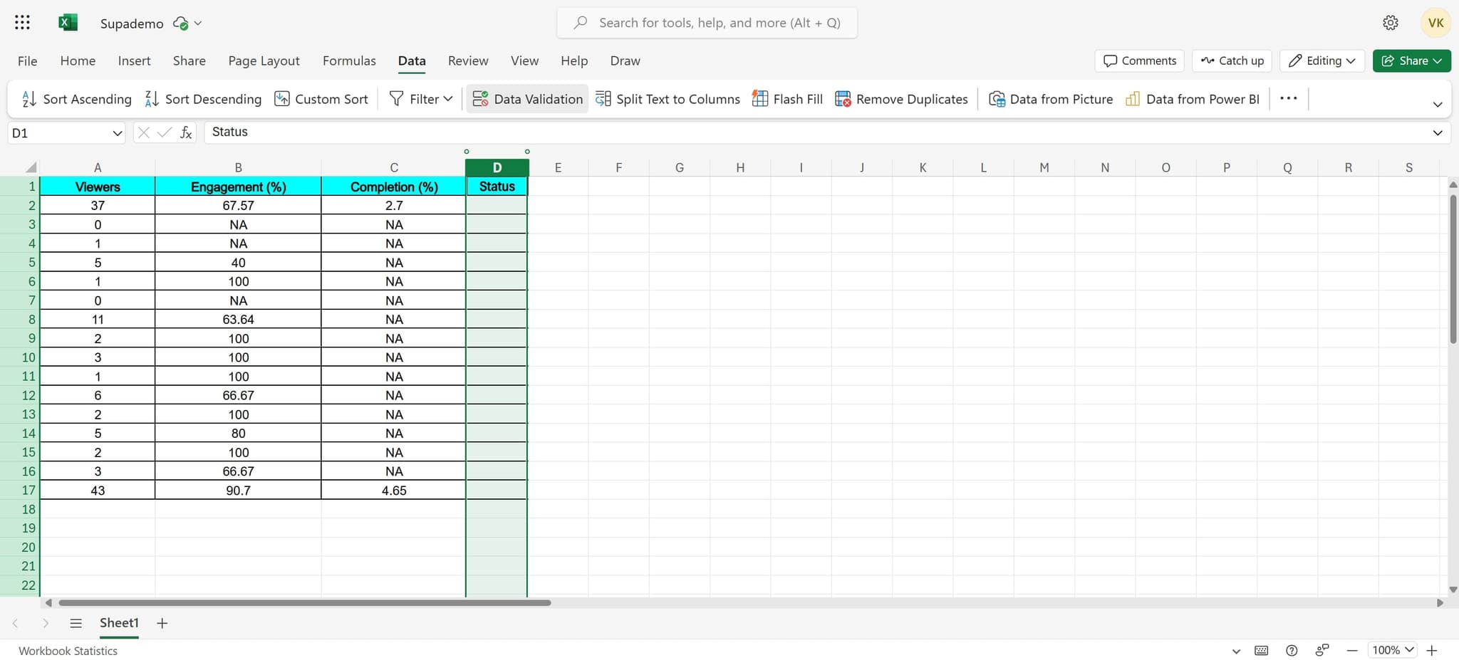 Open Data Validation
