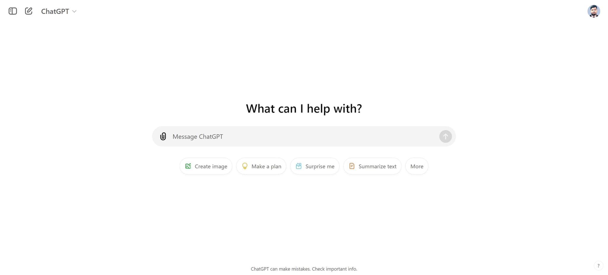 Open the ChatGPT chat interface