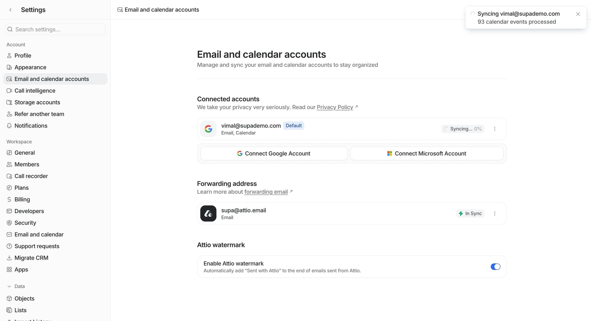 Monitor and adjust settings