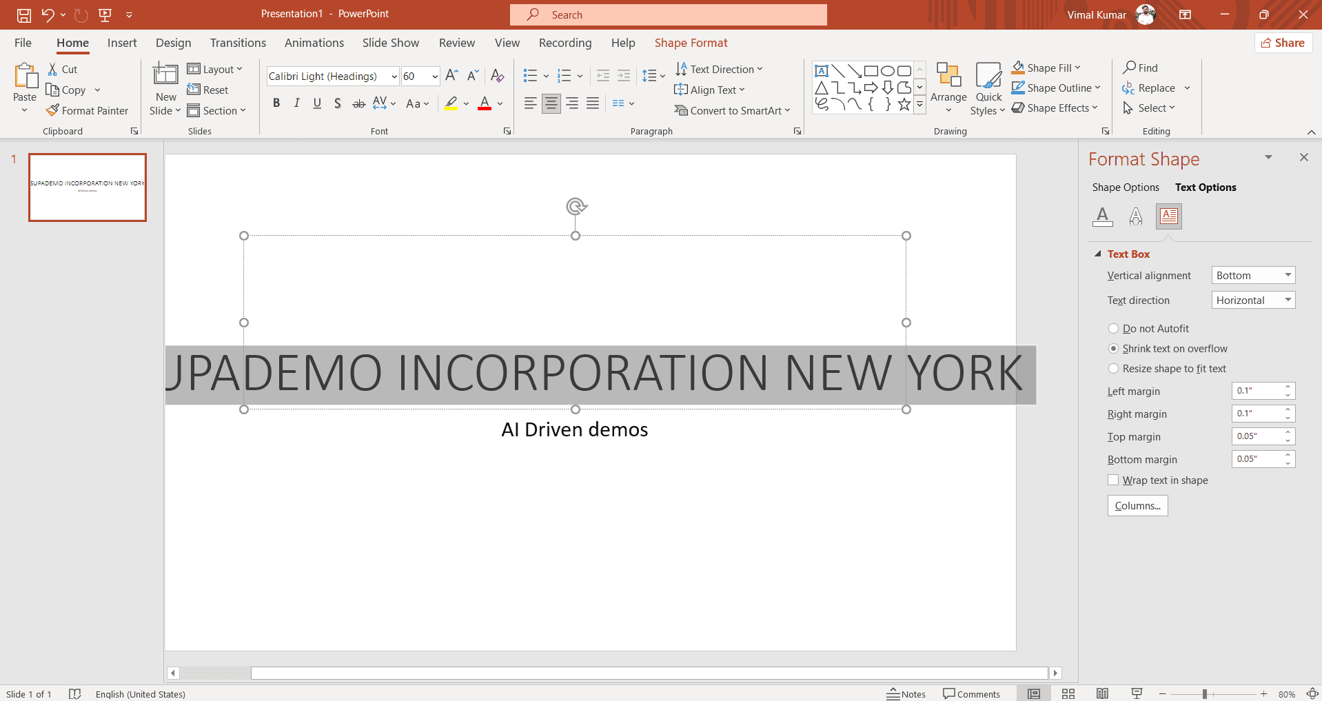 Choose your preferred wrap setting