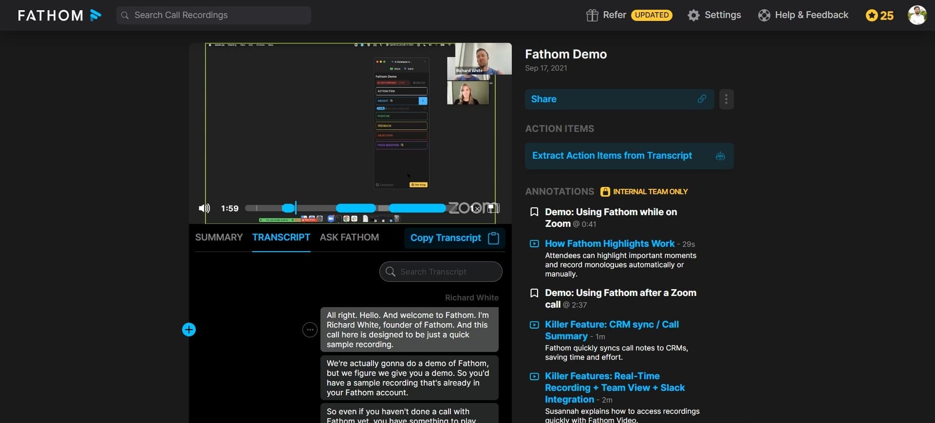 Open the comments panel