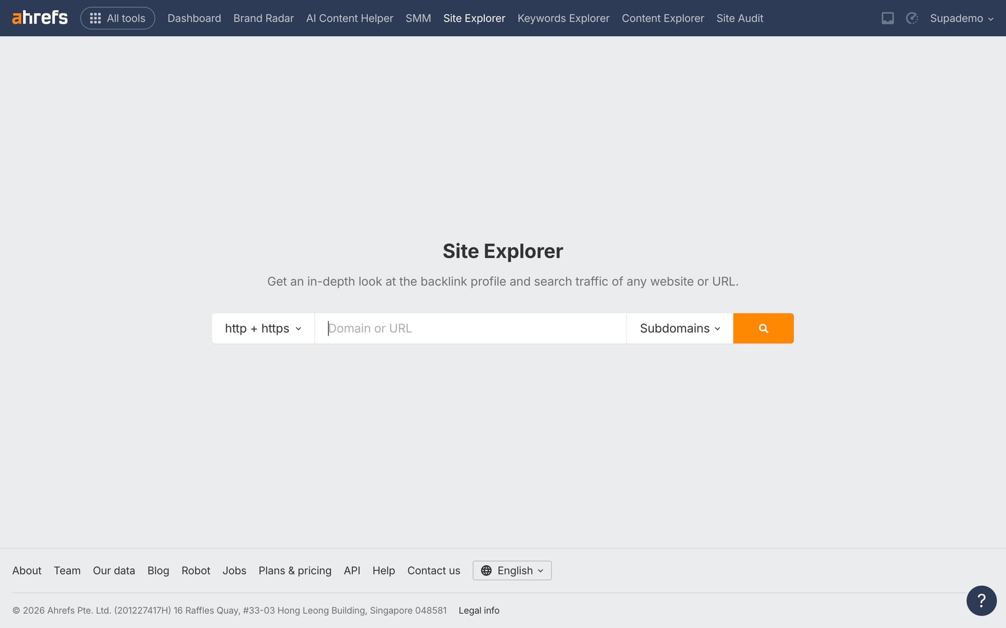 Navigate to Referring Domains