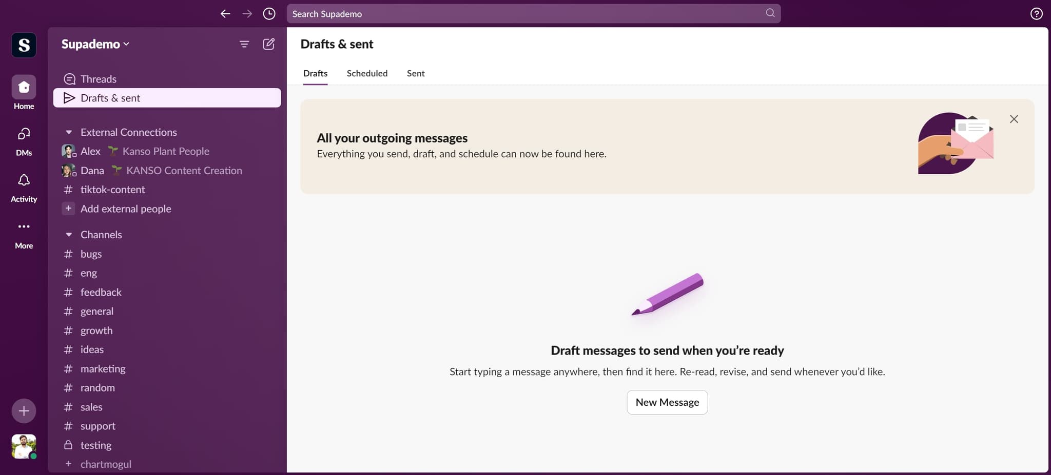 Navigate to the settings area