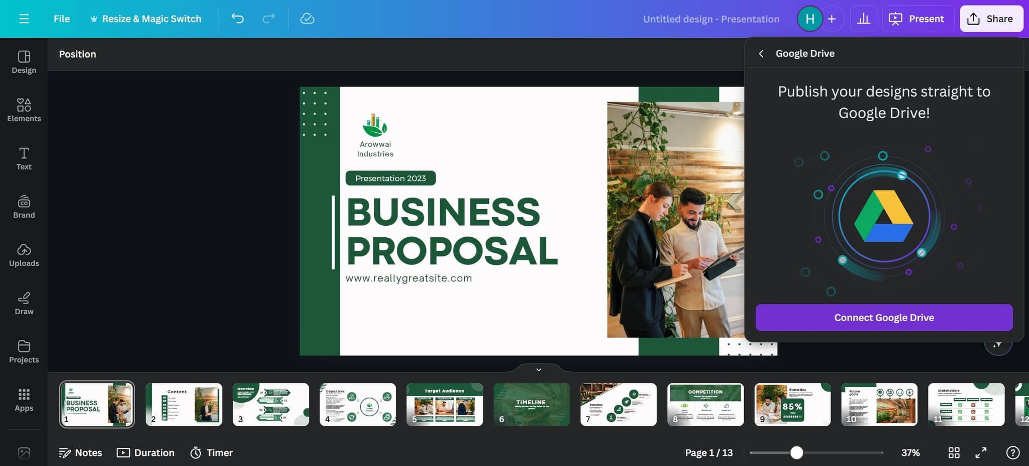 Connect Google Drive integration