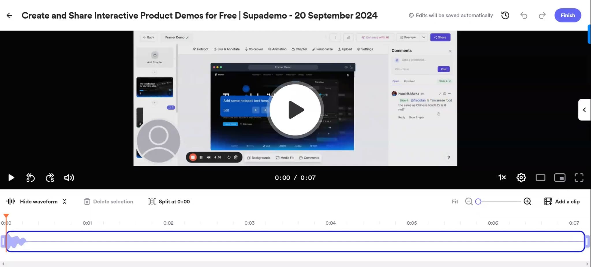 Finalize media uploads