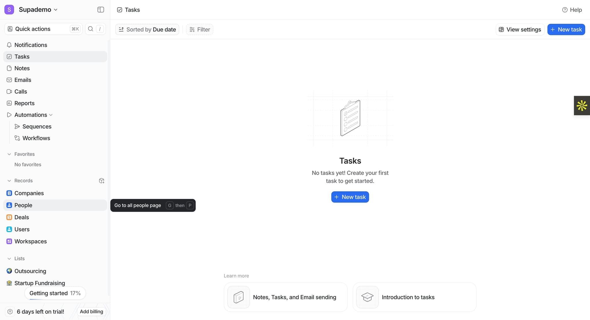 Open an Attio record