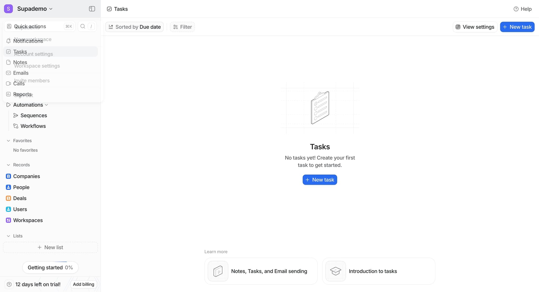 Select email integration option