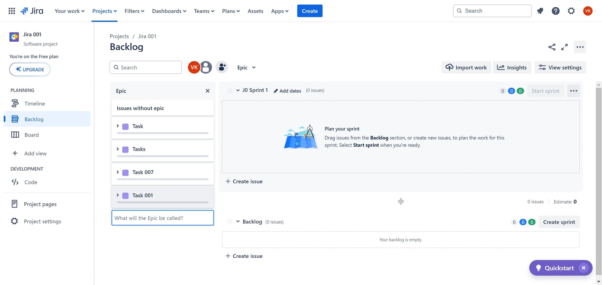 Confirm and finalize the epic