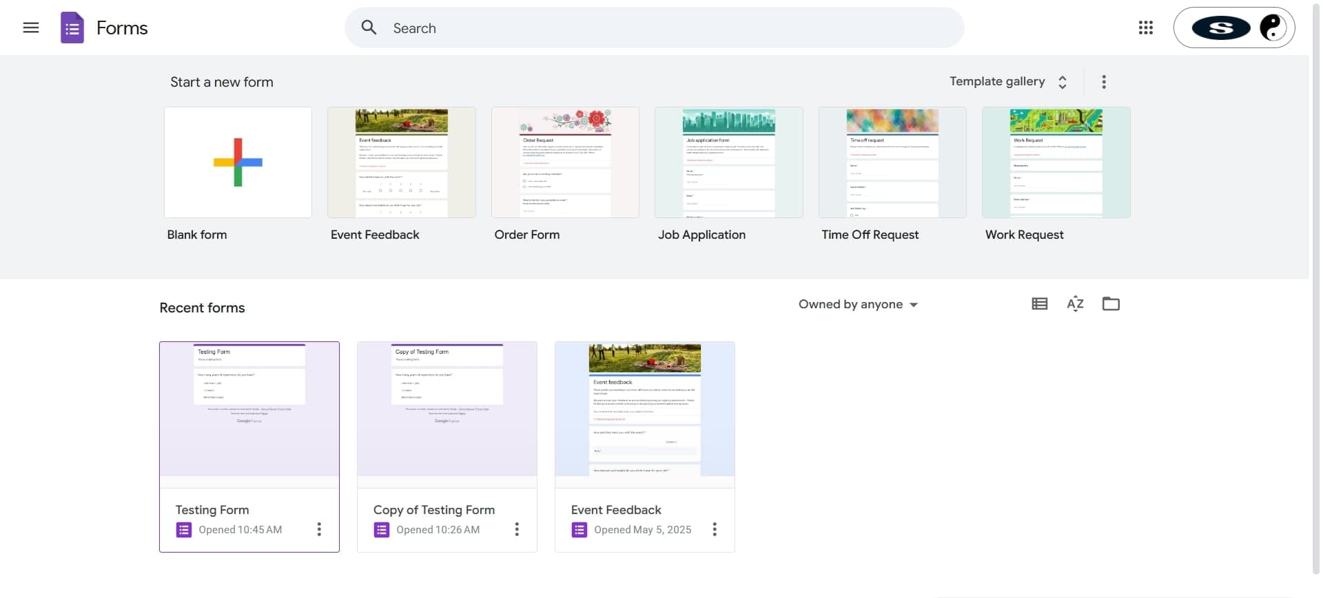 Open your Google Form