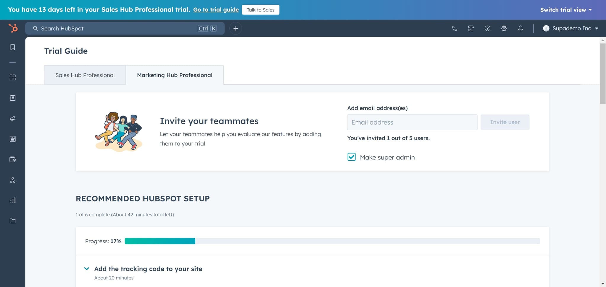 Access the Trial Guide