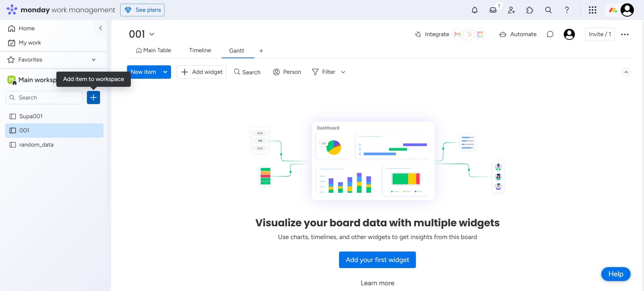 Locate the board creation option