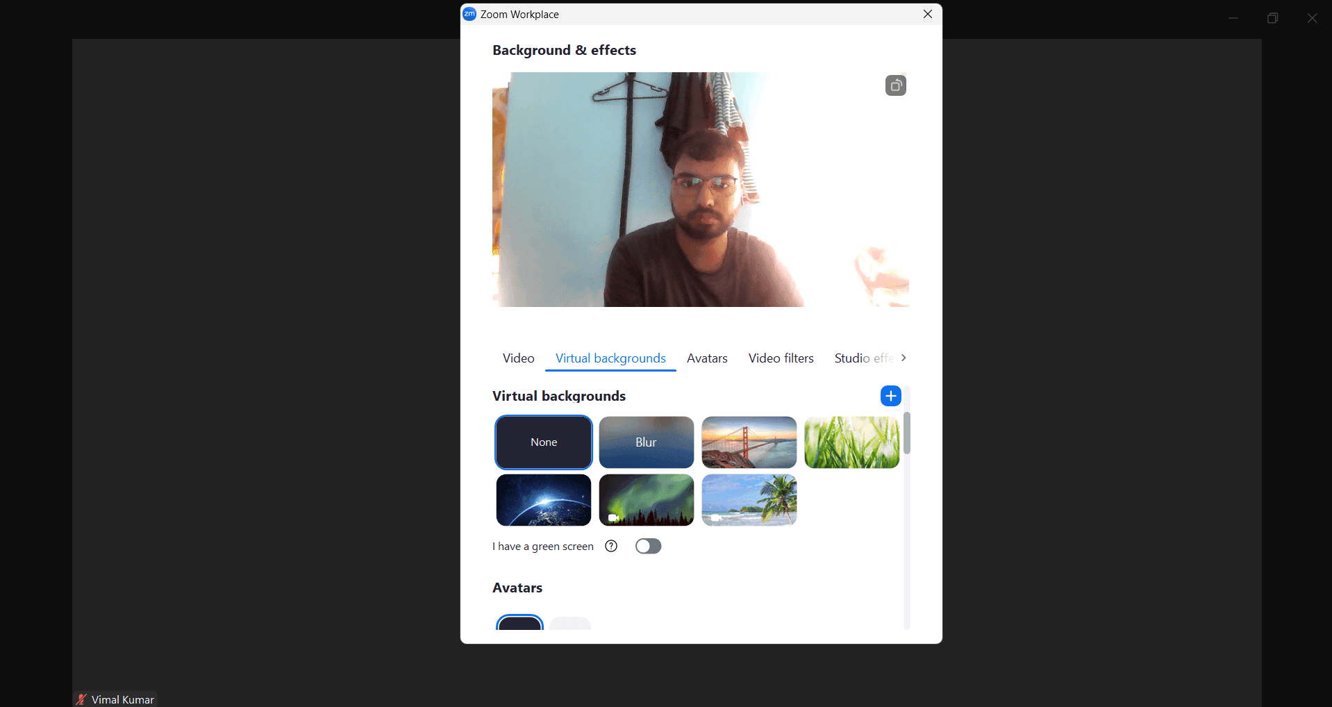 Apply and test your new background