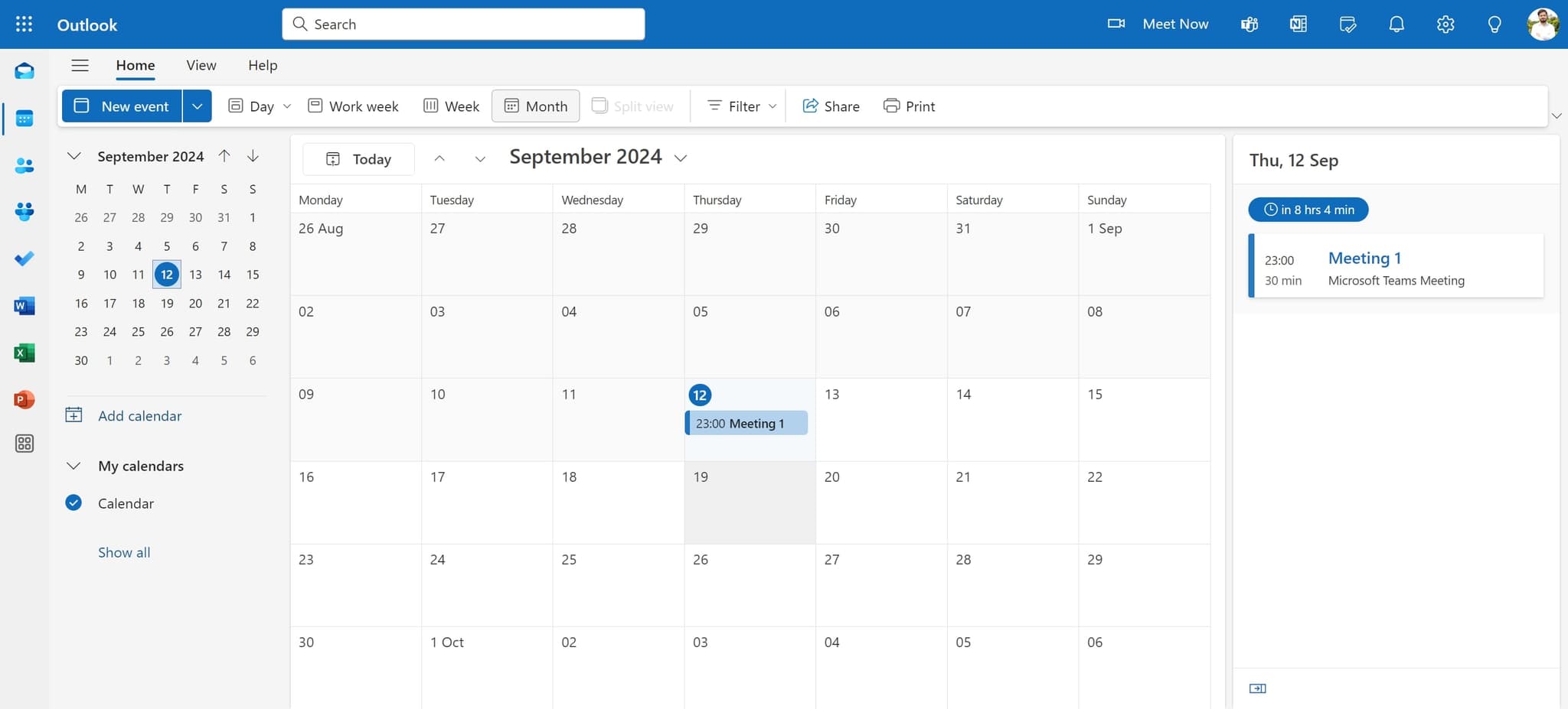 Select the date field