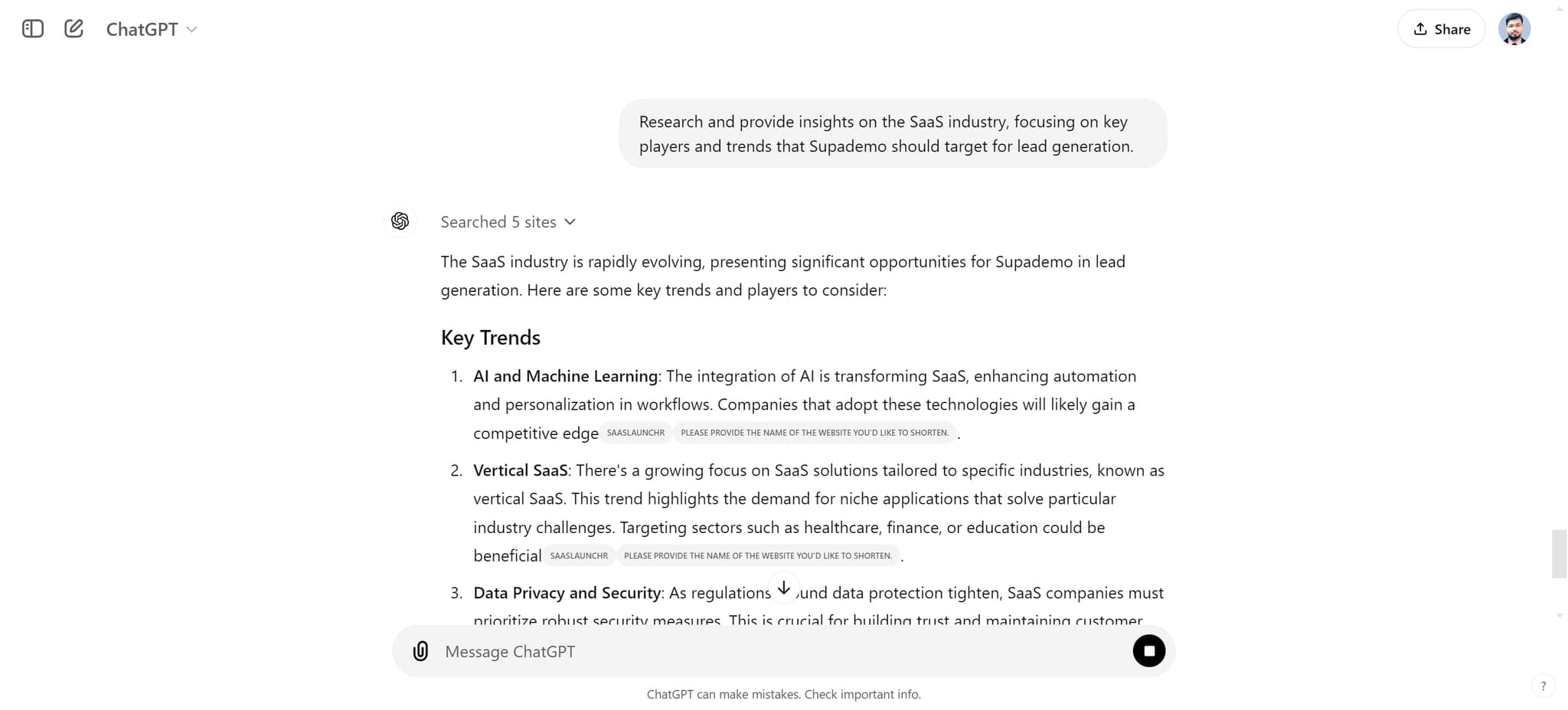 Review the industry insights