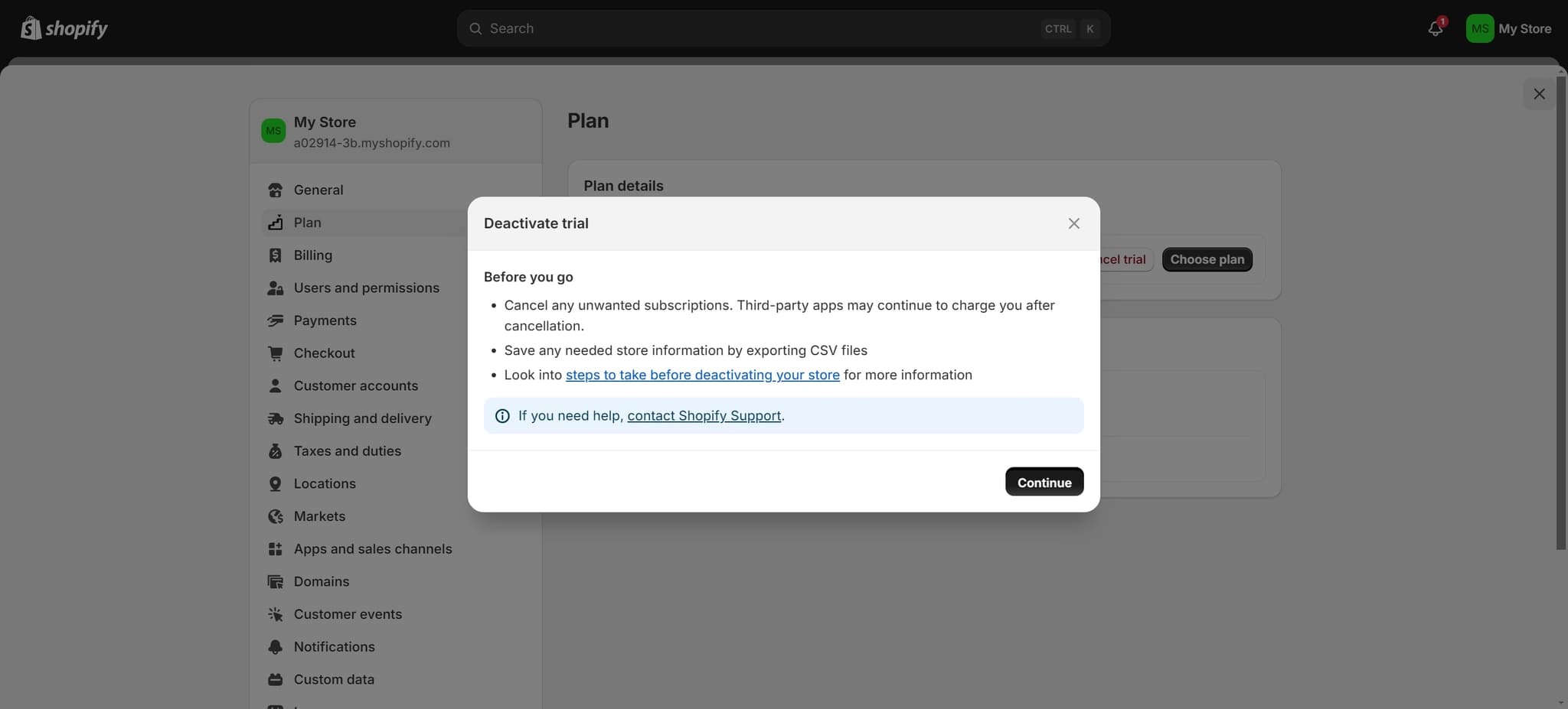 Proceed with First Confirmation