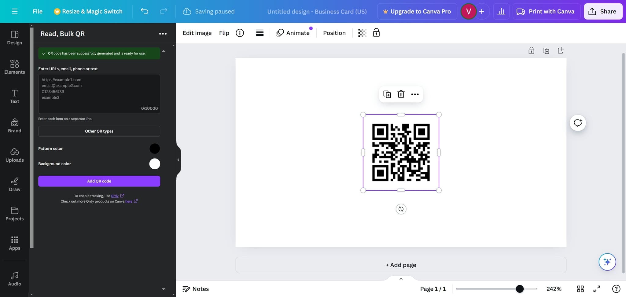 Click on the final location