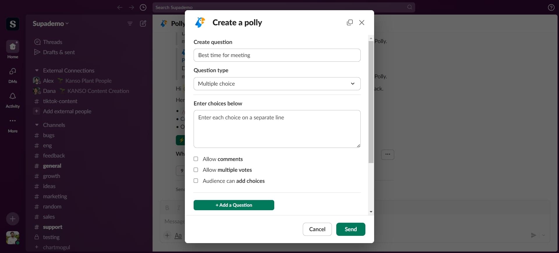 Choose Multiple Choice format