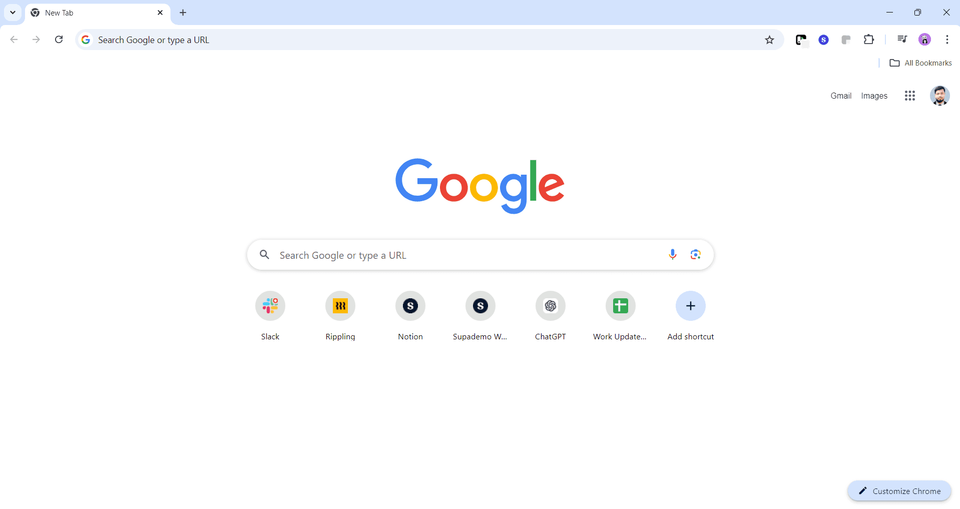 Open your browser's extension menu