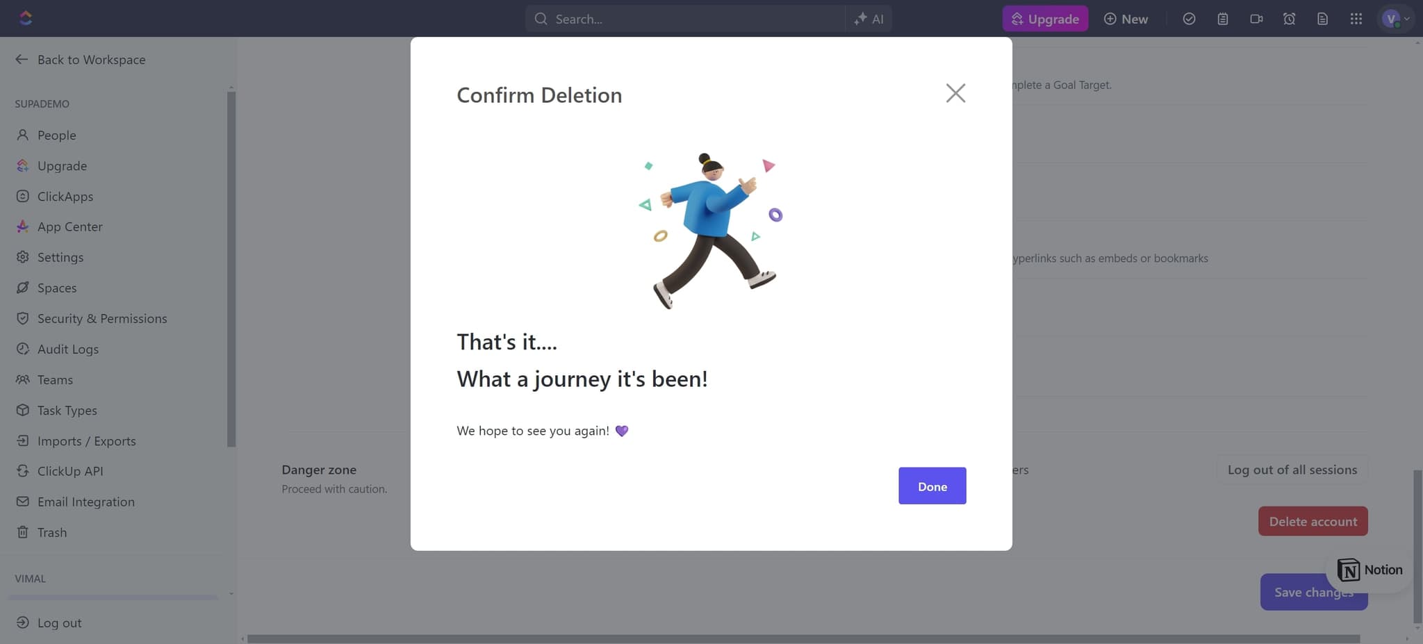 Complete the process