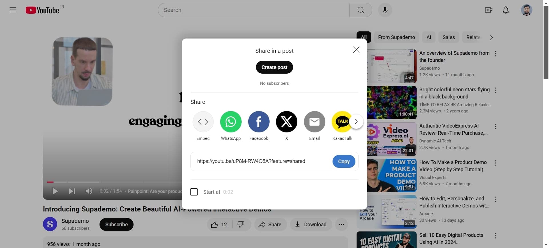 Confirm your selection