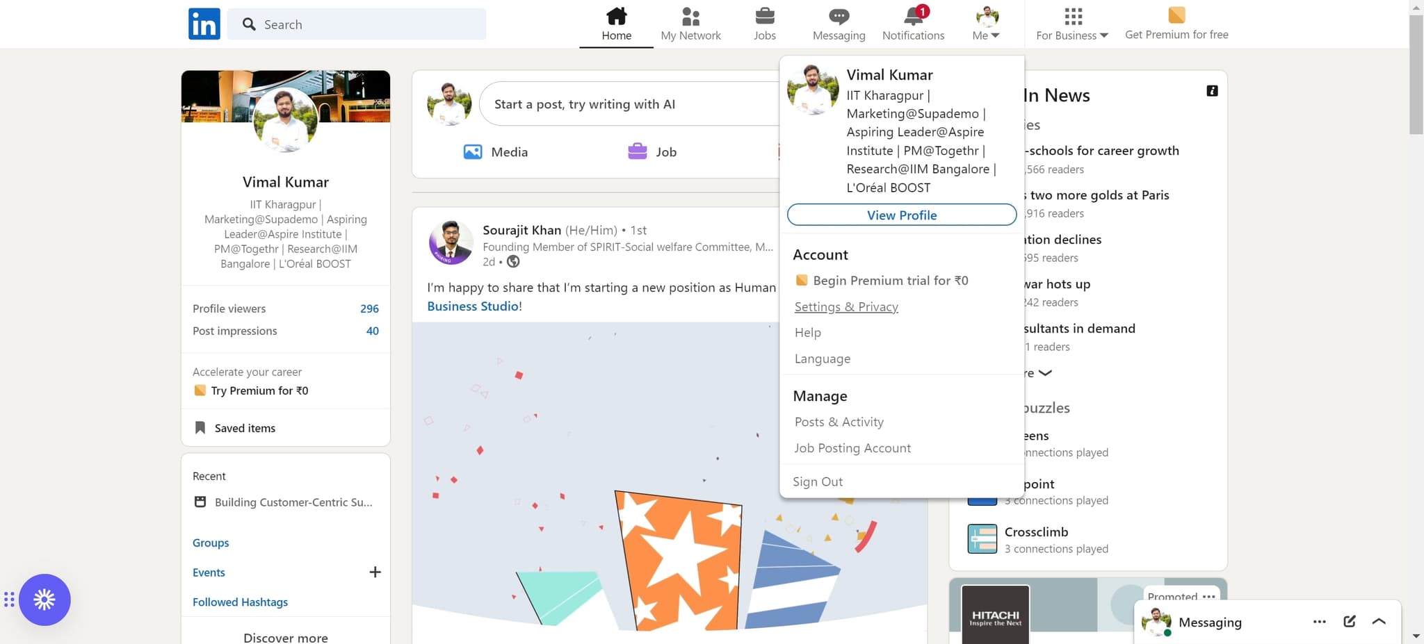 Click on Settings & Privacy
