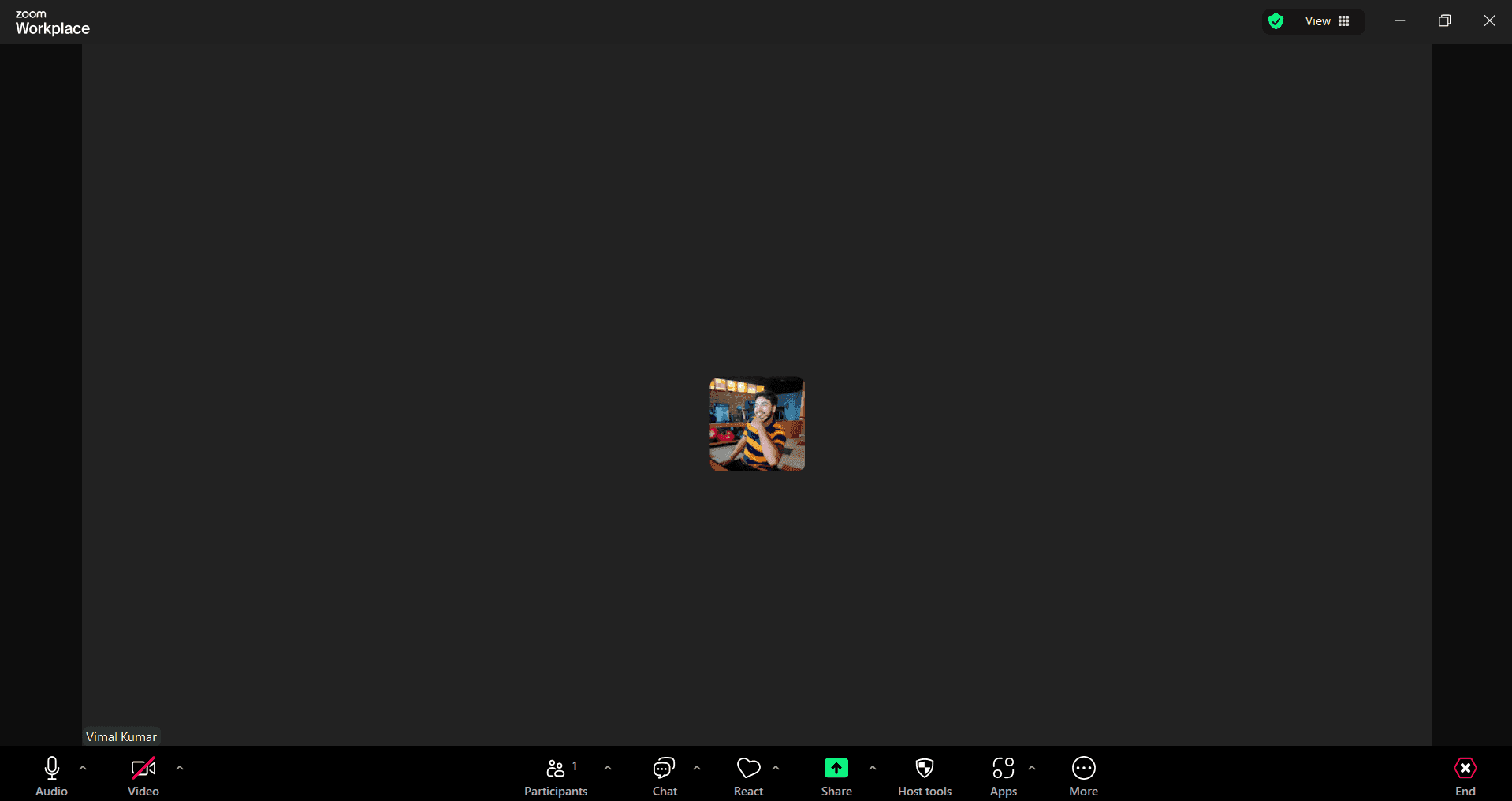 Open Zoom settings menu
