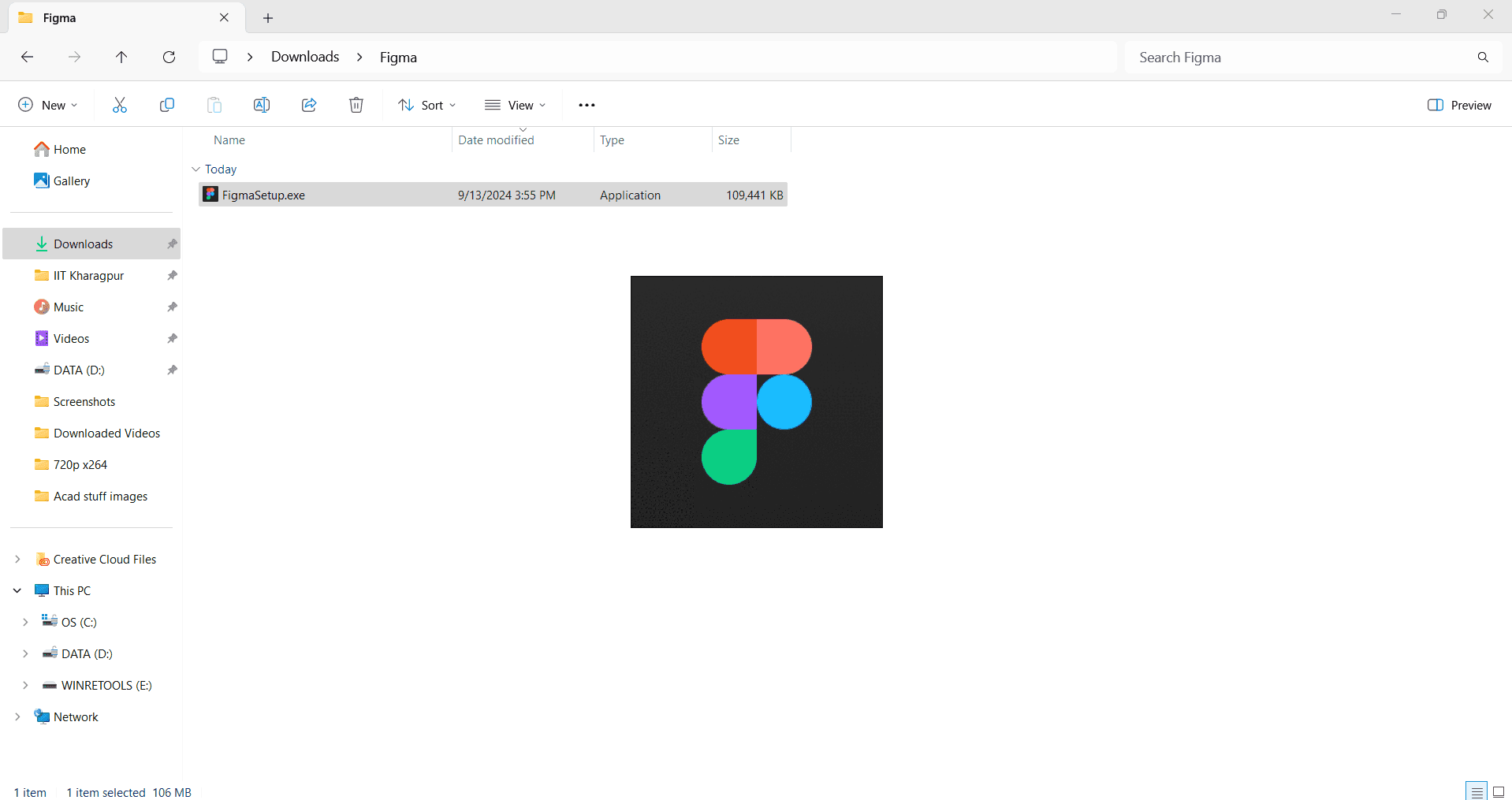 Locate the installer file