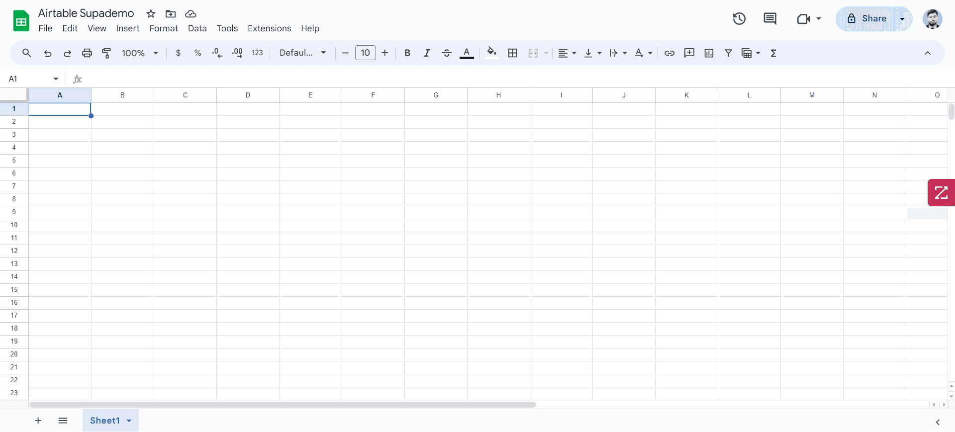 Prepare for Google Sheets upload