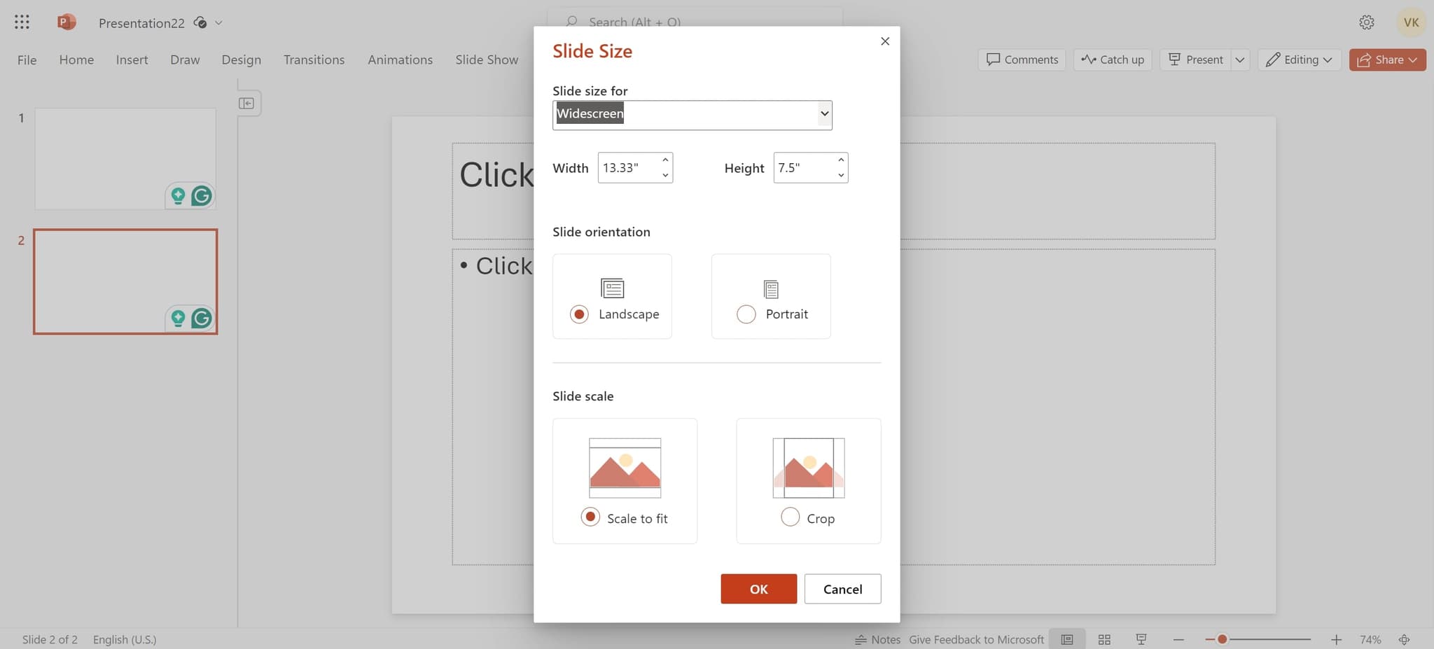 Adjust content layout