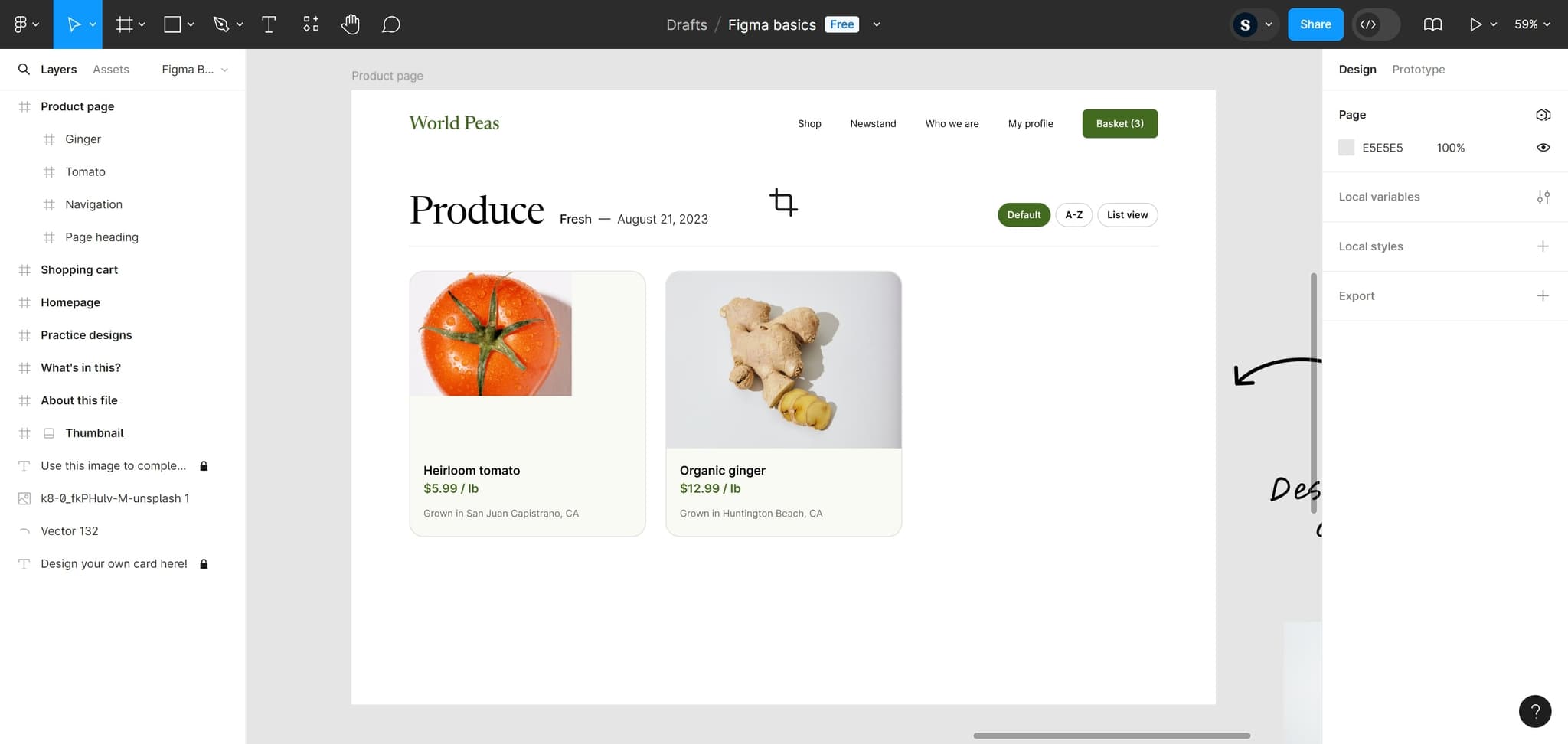 Click to access the menu