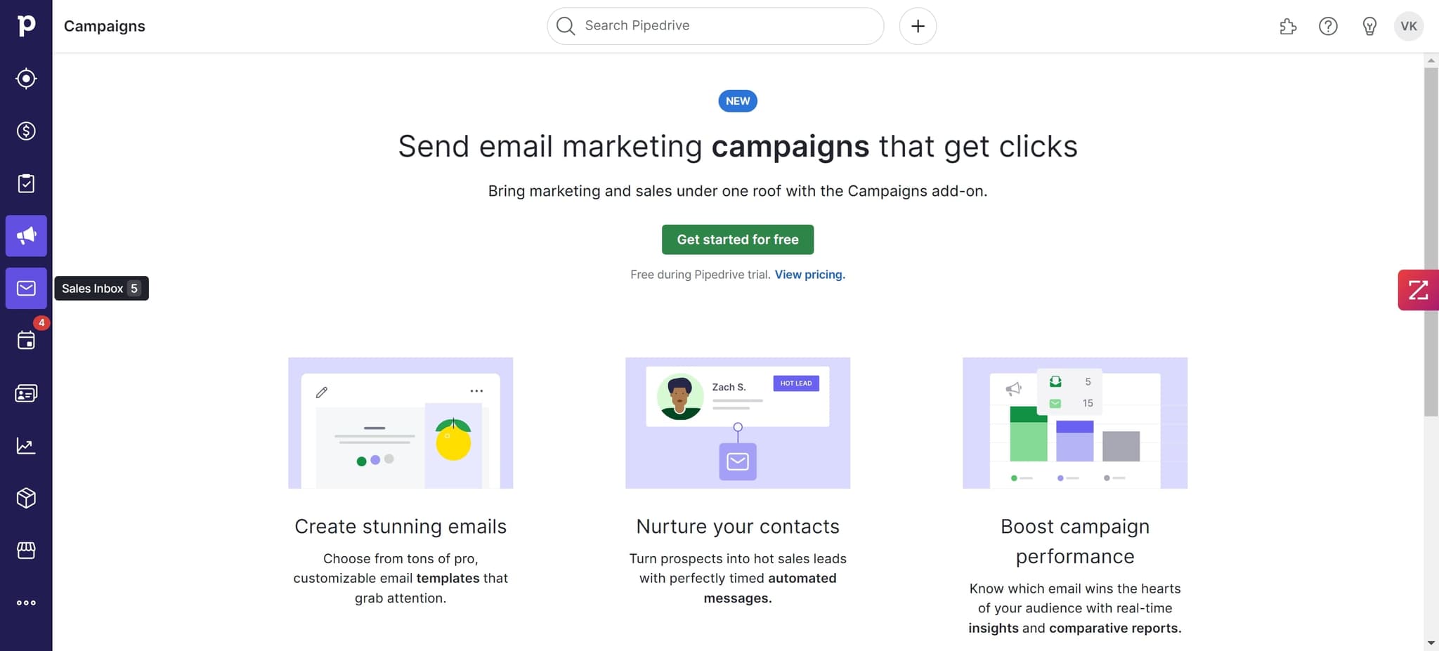 Complete lead profile setup
