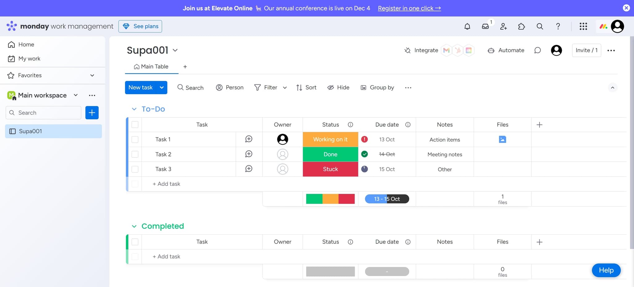 Access your Monday.com workspace